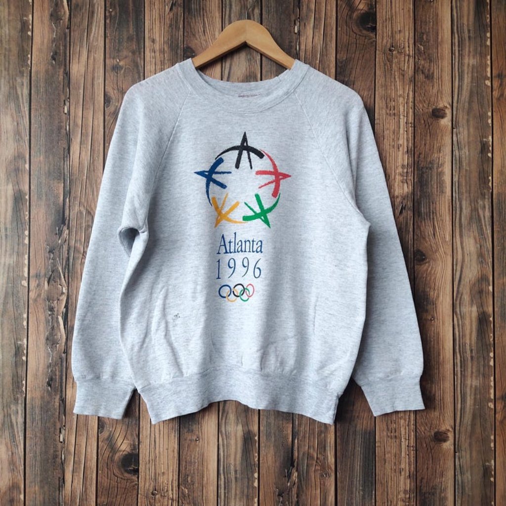 Distressed Atlanta 1996 Olympics Sweatshirt Atlanta Crewneck Atlanta Shirt